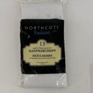 Northcott White Men's Handkerchiefs